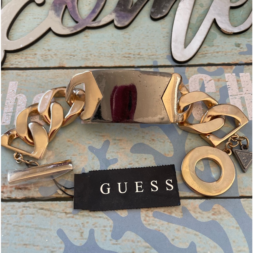 Guess two tone bracelet